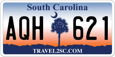 SC license plate AQH621