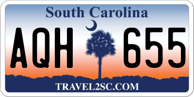 SC license plate AQH655