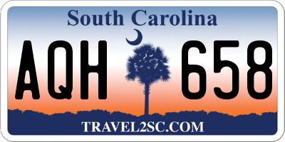SC license plate AQH658