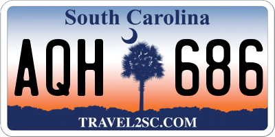 SC license plate AQH686