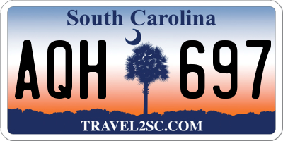 SC license plate AQH697