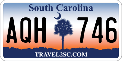 SC license plate AQH746