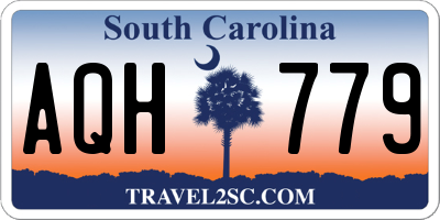 SC license plate AQH779