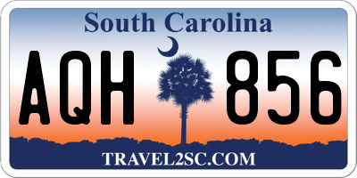 SC license plate AQH856
