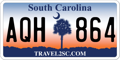 SC license plate AQH864