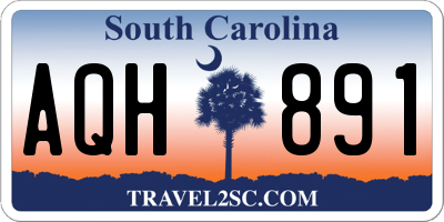 SC license plate AQH891