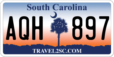 SC license plate AQH897