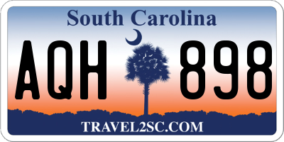 SC license plate AQH898