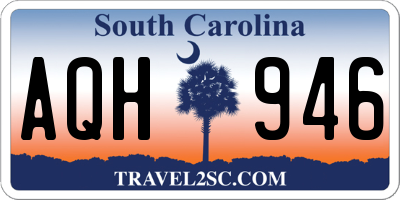 SC license plate AQH946