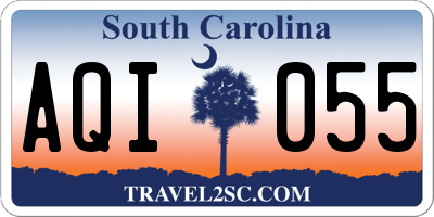 SC license plate AQI055