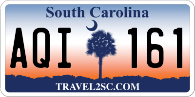SC license plate AQI161