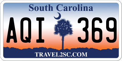 SC license plate AQI369