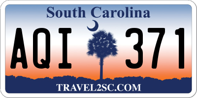 SC license plate AQI371