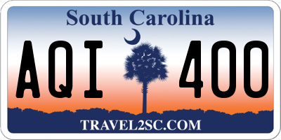 SC license plate AQI400