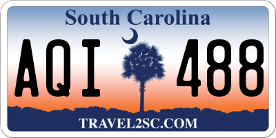 SC license plate AQI488