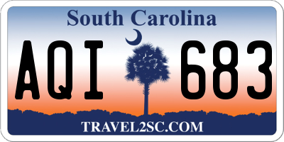 SC license plate AQI683