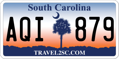 SC license plate AQI879
