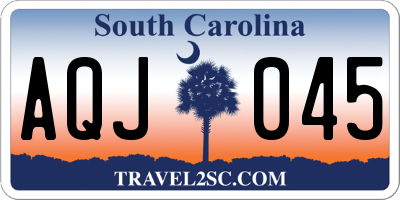 SC license plate AQJ045
