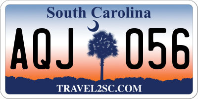 SC license plate AQJ056