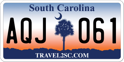 SC license plate AQJ061