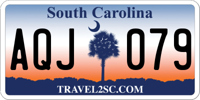 SC license plate AQJ079
