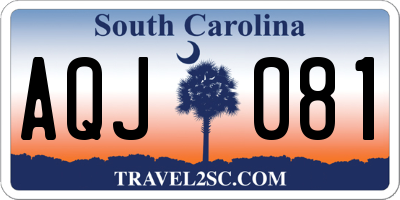 SC license plate AQJ081