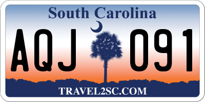 SC license plate AQJ091