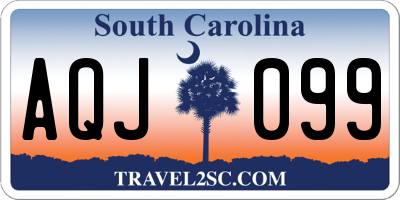 SC license plate AQJ099