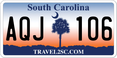 SC license plate AQJ106