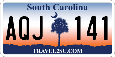 SC license plate AQJ141
