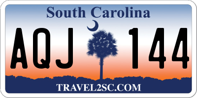 SC license plate AQJ144