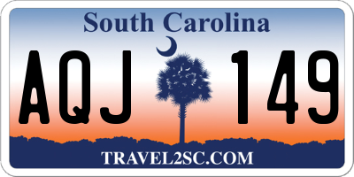SC license plate AQJ149