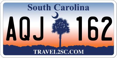 SC license plate AQJ162
