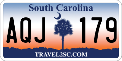SC license plate AQJ179