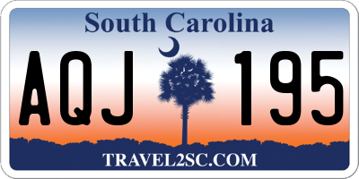 SC license plate AQJ195