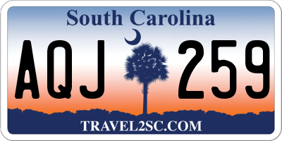 SC license plate AQJ259