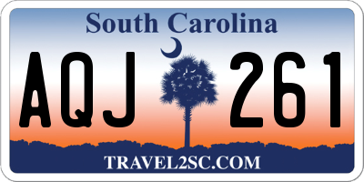 SC license plate AQJ261