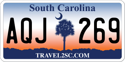 SC license plate AQJ269