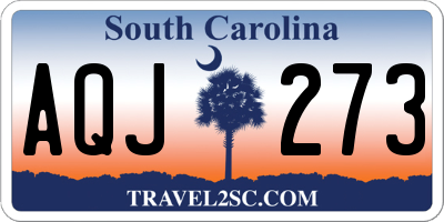 SC license plate AQJ273