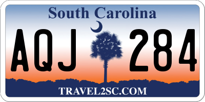 SC license plate AQJ284