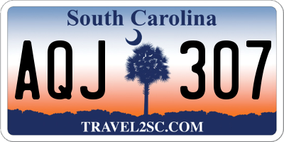 SC license plate AQJ307