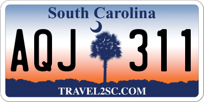 SC license plate AQJ311