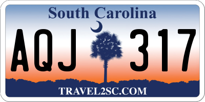 SC license plate AQJ317