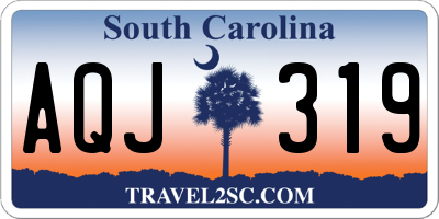 SC license plate AQJ319