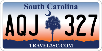SC license plate AQJ327