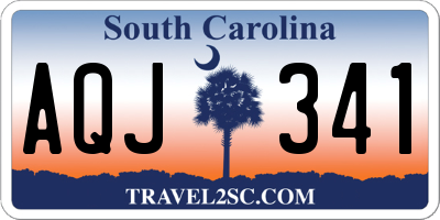 SC license plate AQJ341