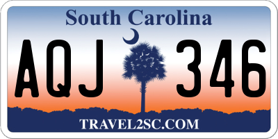SC license plate AQJ346
