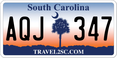 SC license plate AQJ347