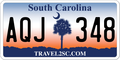 SC license plate AQJ348