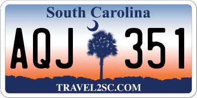 SC license plate AQJ351